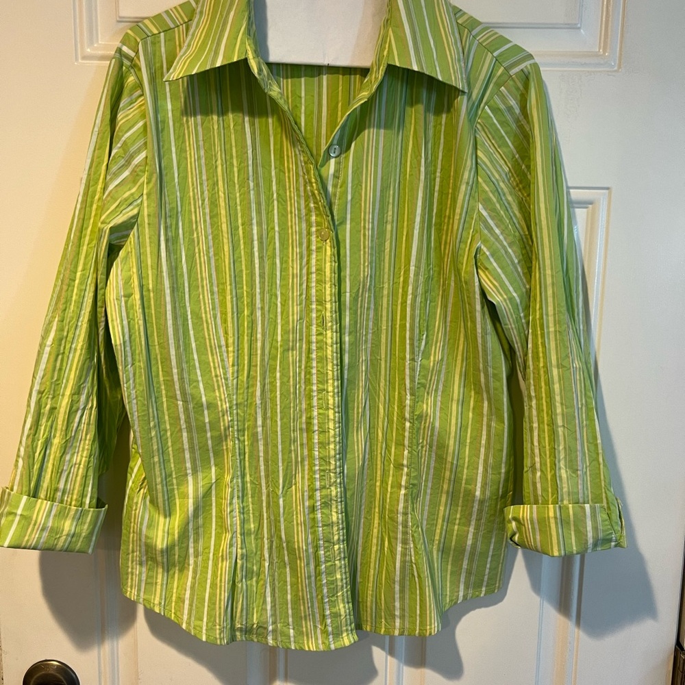 Coldwater creek long sleeve multicolor shirt